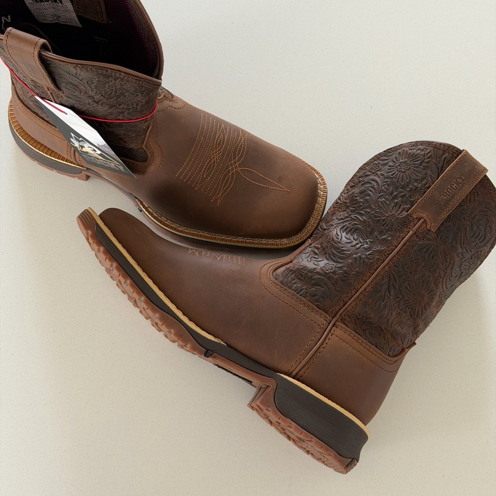 Rocky Brand Dark Brown Western Boot